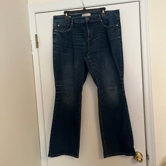 Torrid Size 20 2xl Slim Boot Cut Jean - Vintage Stretch Dark Wash - Picture 4 of 11